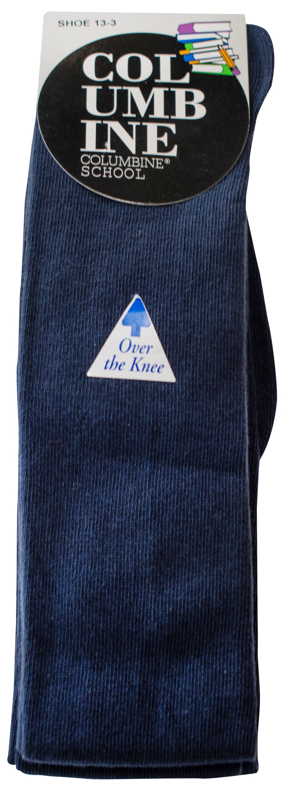 Socks navy over the knee 3pck 13-3 Junior