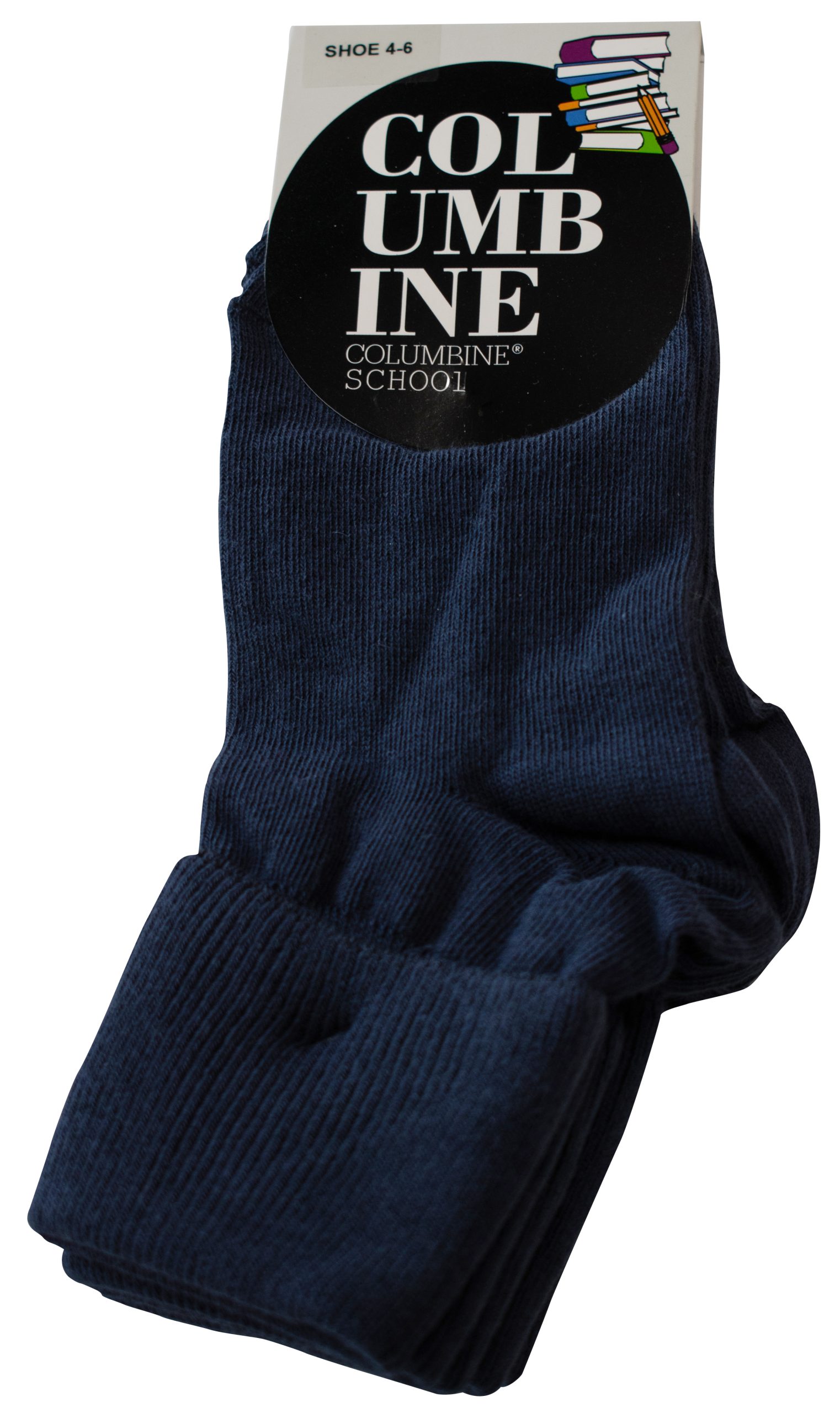 Socks – Navy Ankle 4-6 Adult