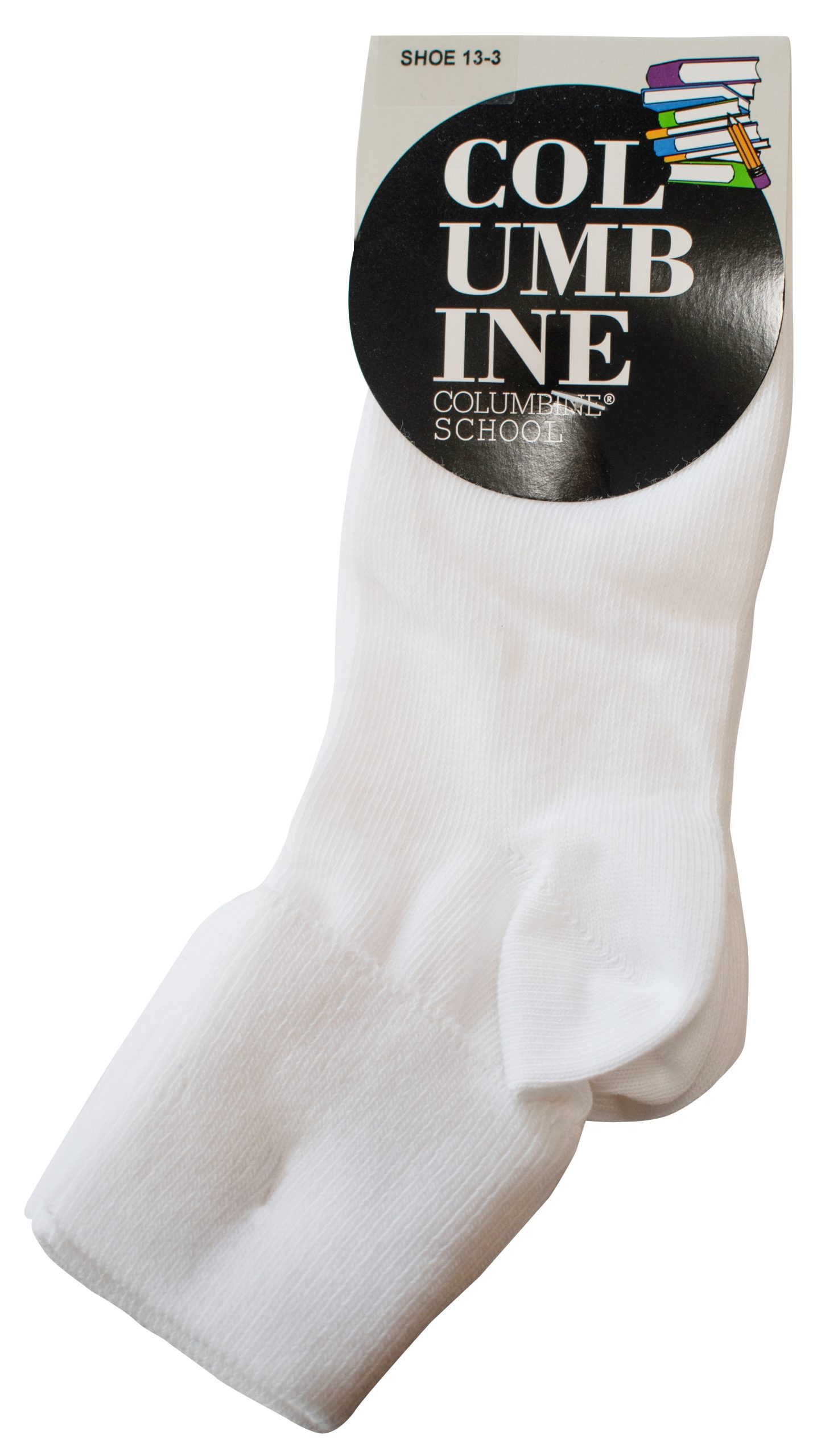 Socks white ankle 3pk 9-12 Junior